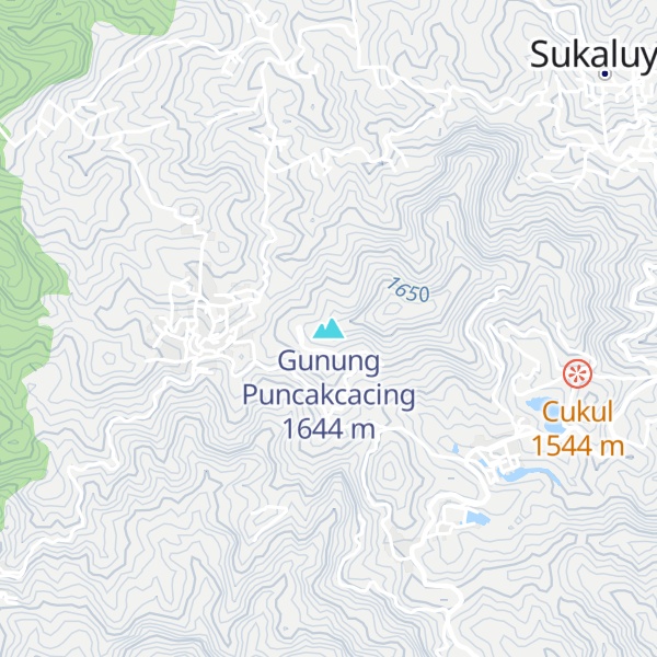 Map of Gunung Puncakcacing