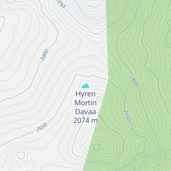 Map of Hүren Mortin Davaa