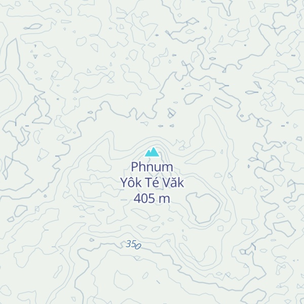 Map of Phnum Yôk Té Văk