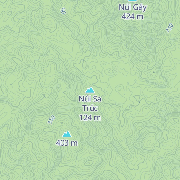 Map of Núi Sa Trúc