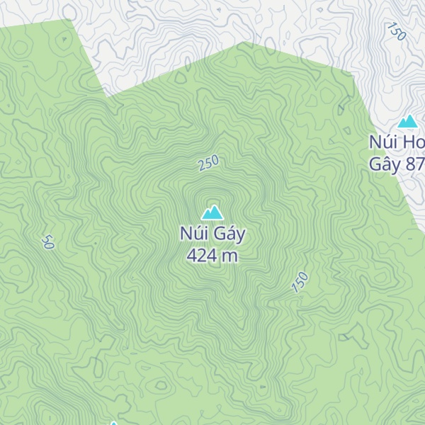 Map of Núi Gáy