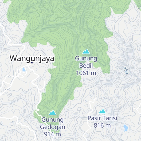 Map of Gunung Candi