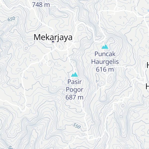 Map of Pasir Pogor