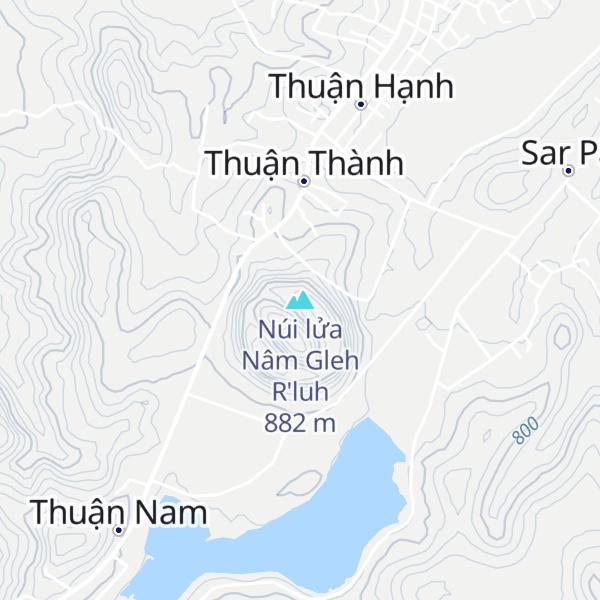 Map of Núi lửa Nâm Gleh R'luh