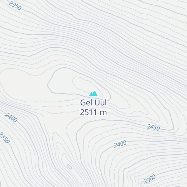 Map of Gel Uul