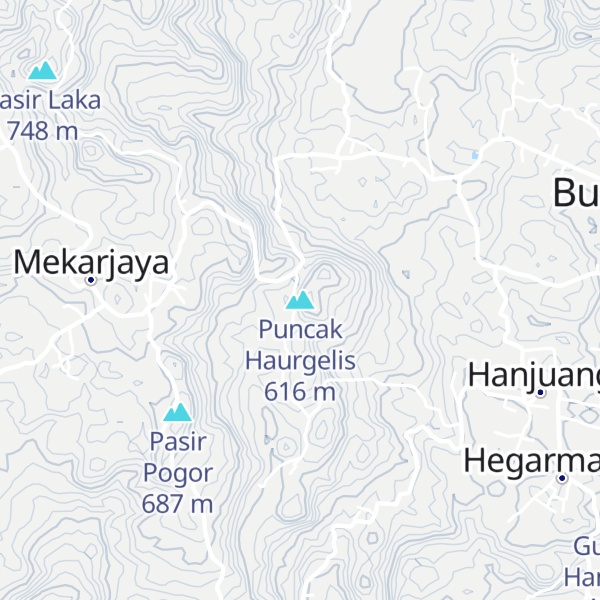 Map of Puncak Haurgelis