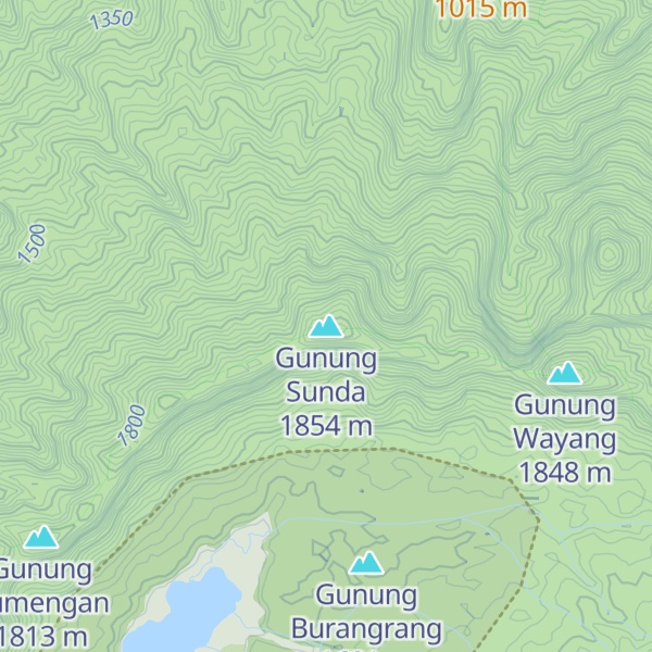 Map of Gunung Sunda