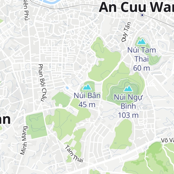 Map of Núi Bân