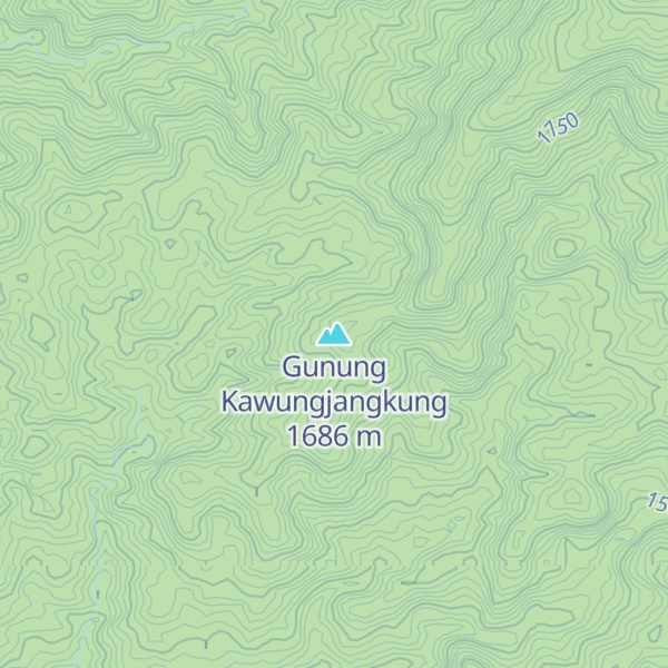 Map of Gunung Kawungjangkung