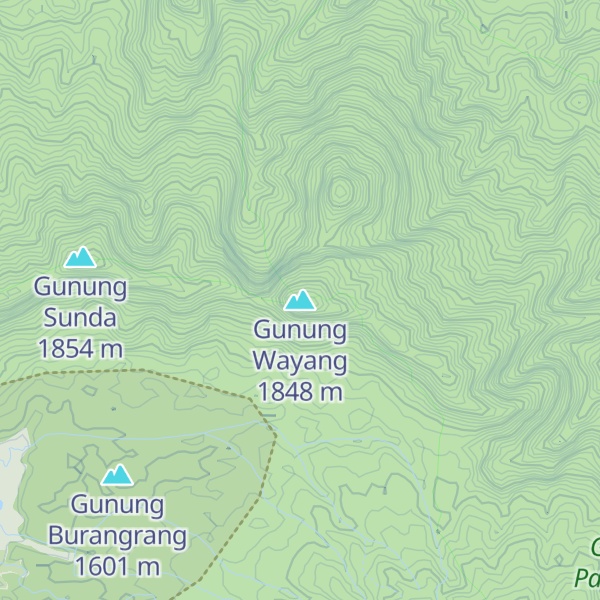 Map of Gunung Wayang