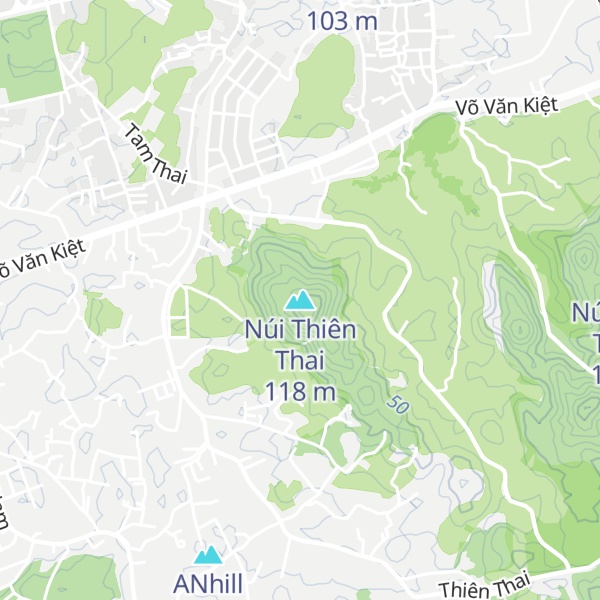 Map of Núi Thiên Thai