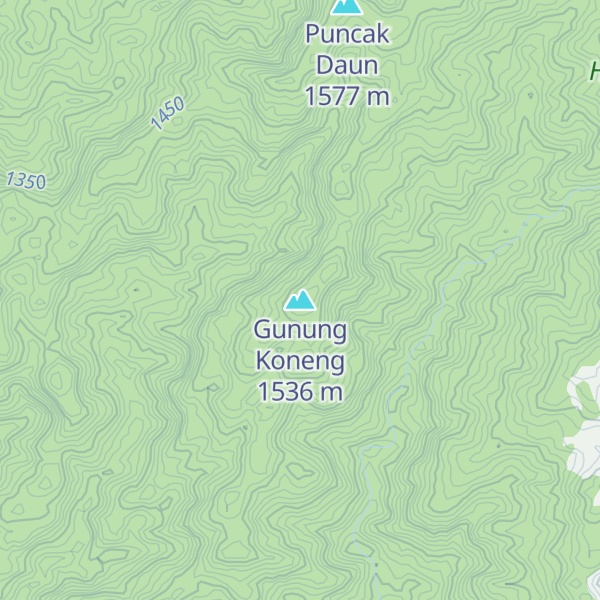 Map of Gunung Koneng