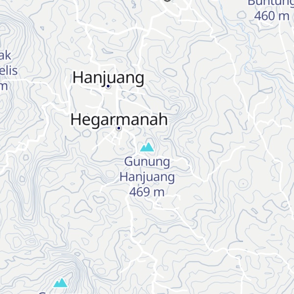 Map of Gunung Hanjuang