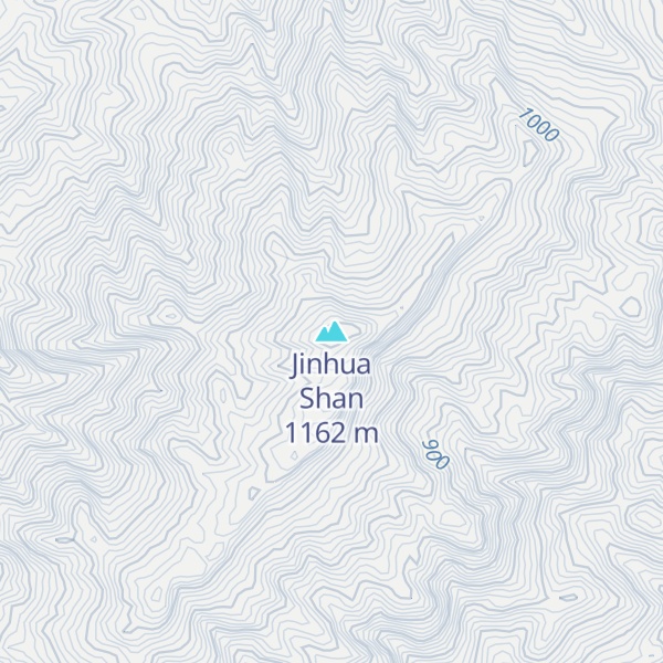 Map of Jinhua Shan
