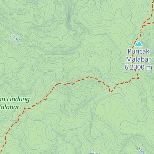 Map of Puncak Besar