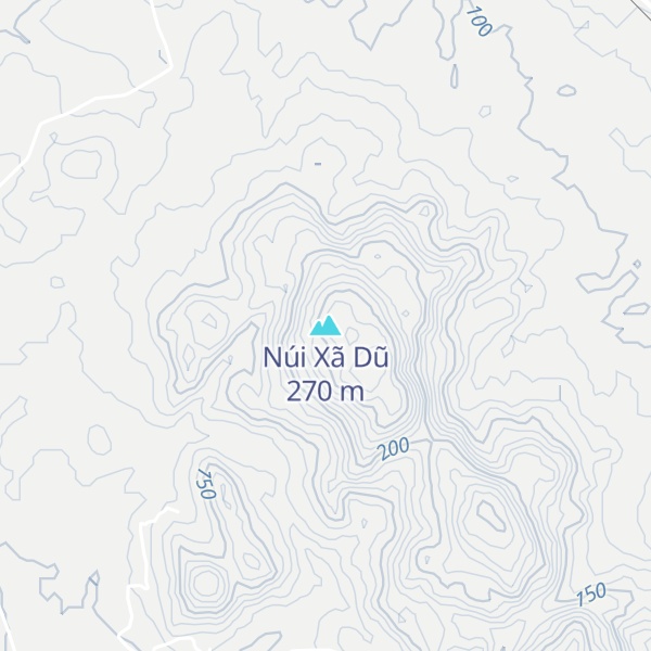 Map of Núi Xã Dũ