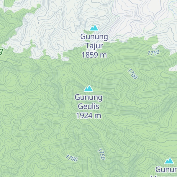 Map of Gunung Geulis