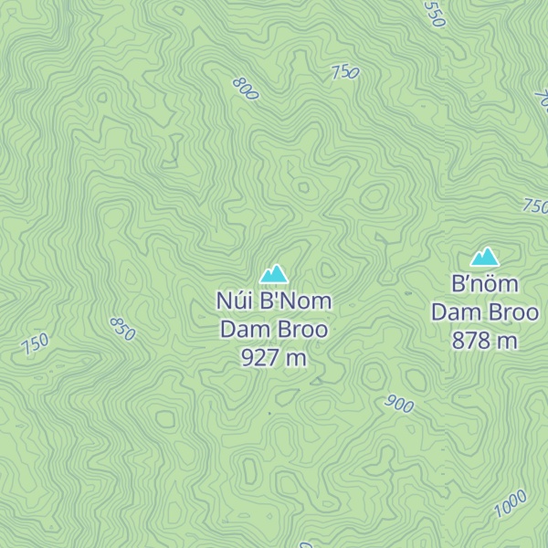 Map of Núi B'Nom Dam Broo