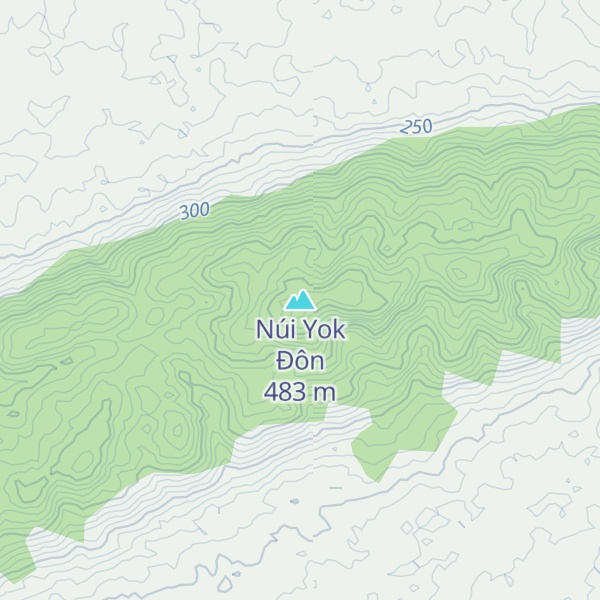 Map of Núi Yok Đôn