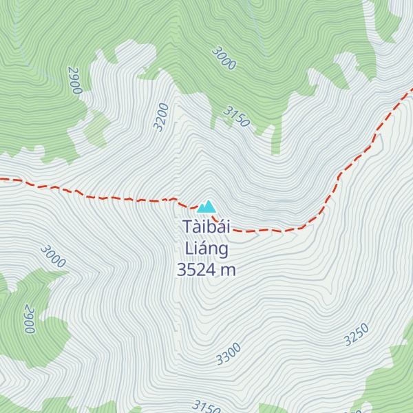 Map of Tàibái Liáng