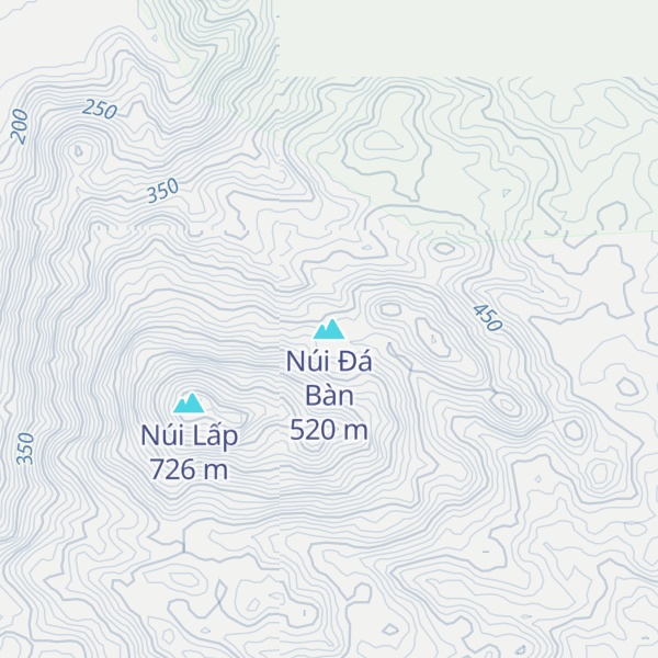 Map of Núi Đá Bàn