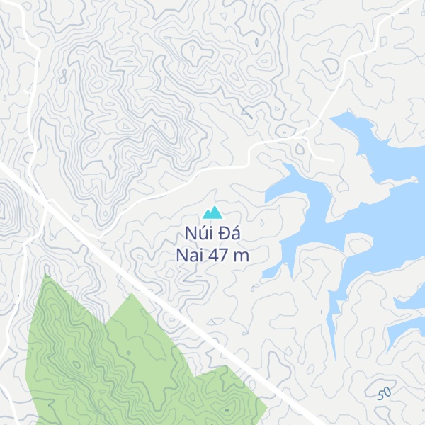 Map of Núi Đá Nai