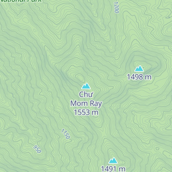 Map of Chư Mom Ray