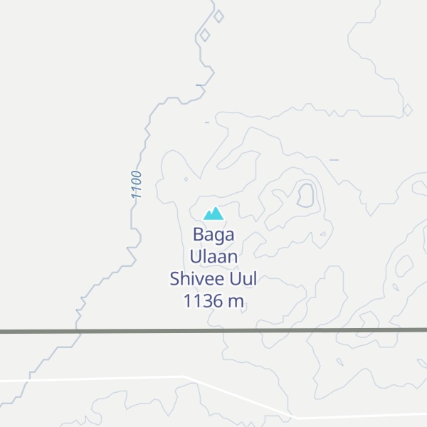 Map of Baga Ulaan Shivee Uul