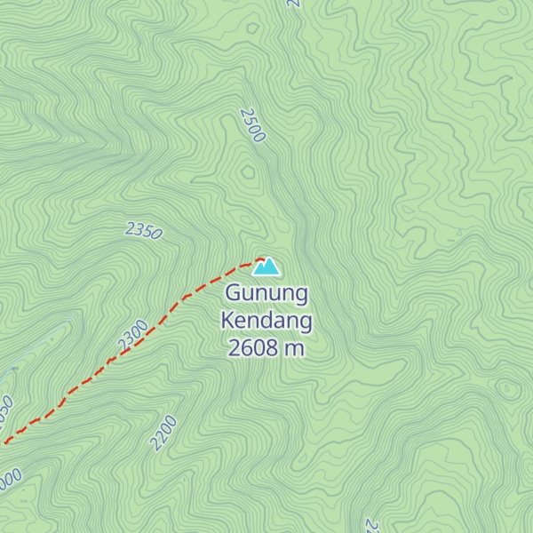 Map of Gunung Kendang