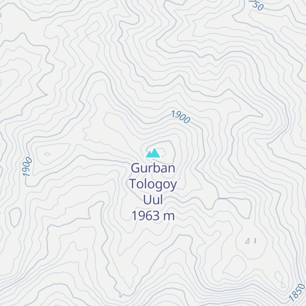 Map of Gurban Tologoy Uul