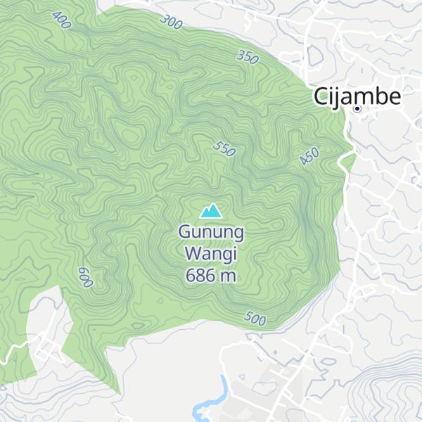 Map of Gunung Wangi