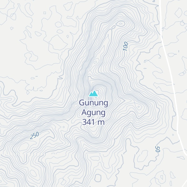 Map of Gunung Agung