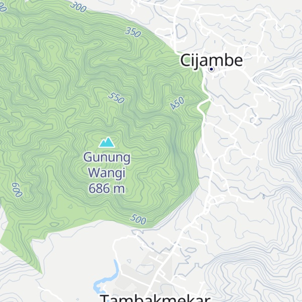 Map of Gunung Kujang
