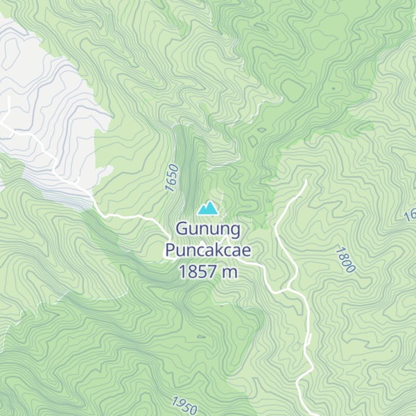 Map of Gunung Puncakcae