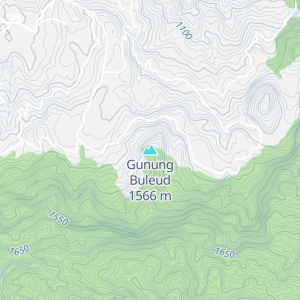 Map of Gunung Buleud