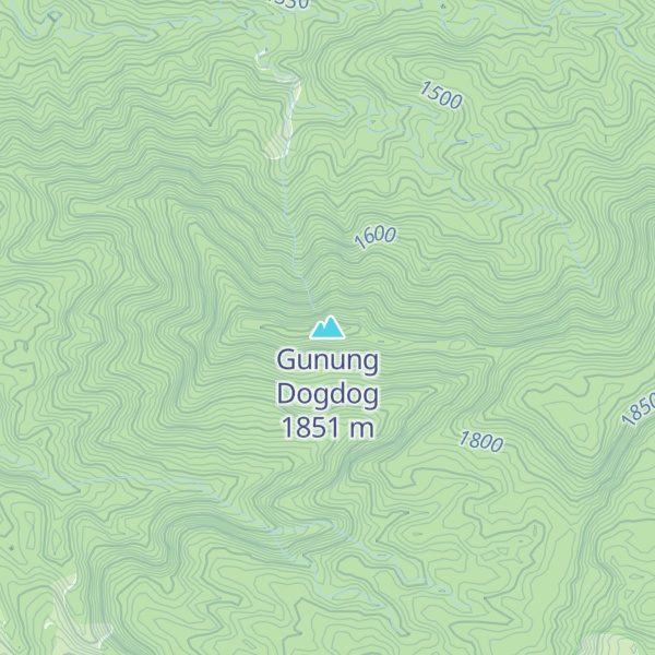 Map of Gunung Dogdog