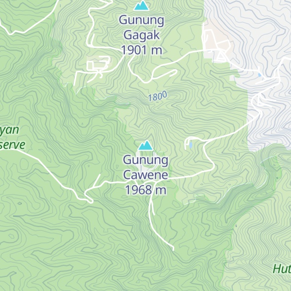 Map of Gunung Cawene