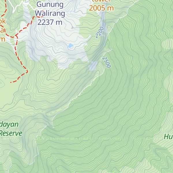 Map of Papandayan