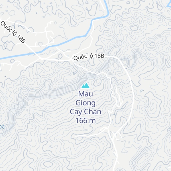 Map of Mau Giong Cay Chan