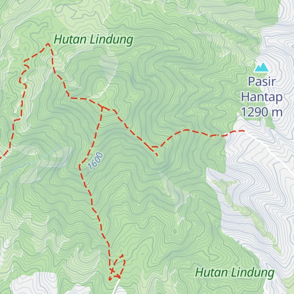 Map of Puncak bayangan Manglayang