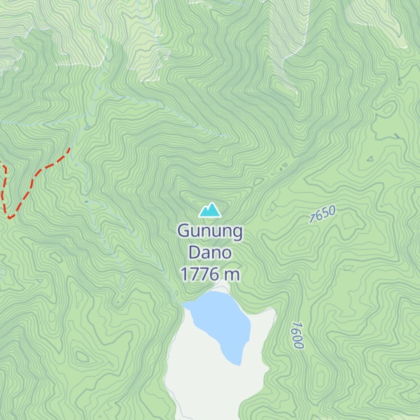 Map of Gunung Dano