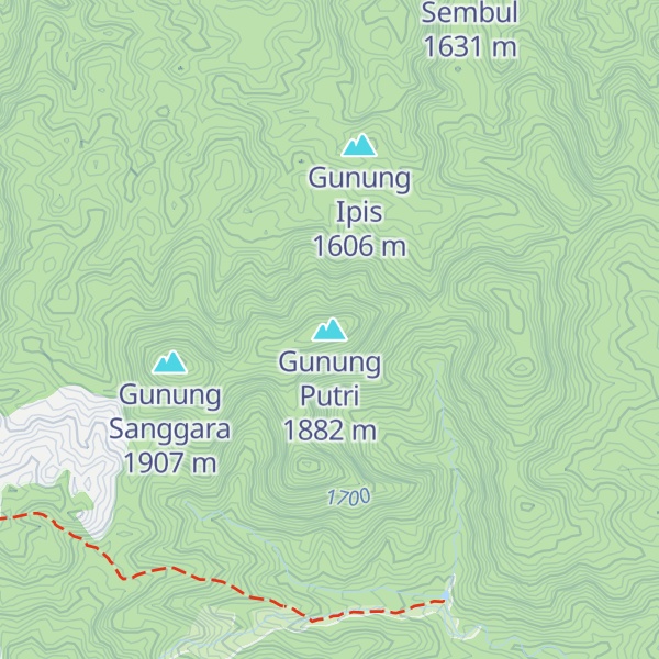 Map of Gunung Putri