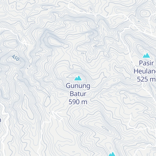 Map of Gunung Batur
