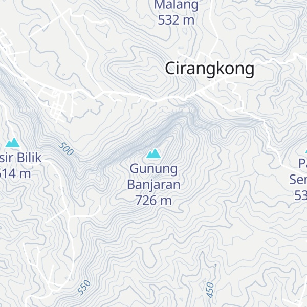 Map of Gunung Banjaran