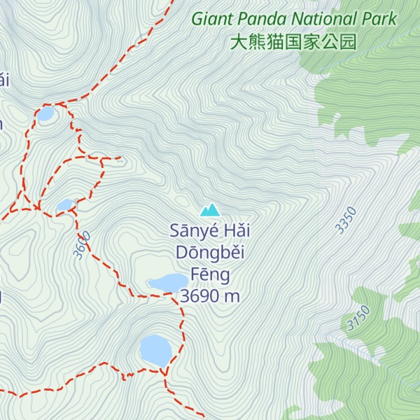 Map of Sānyé Hǎi Dōngběi Fēng