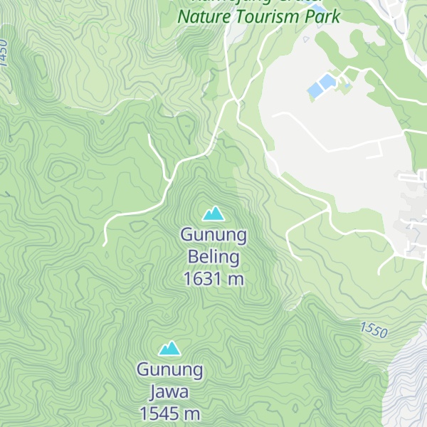 Map of Gunung Beling