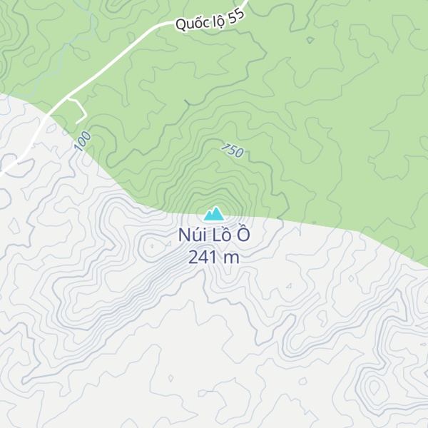 Map of Núi Lồ Ồ