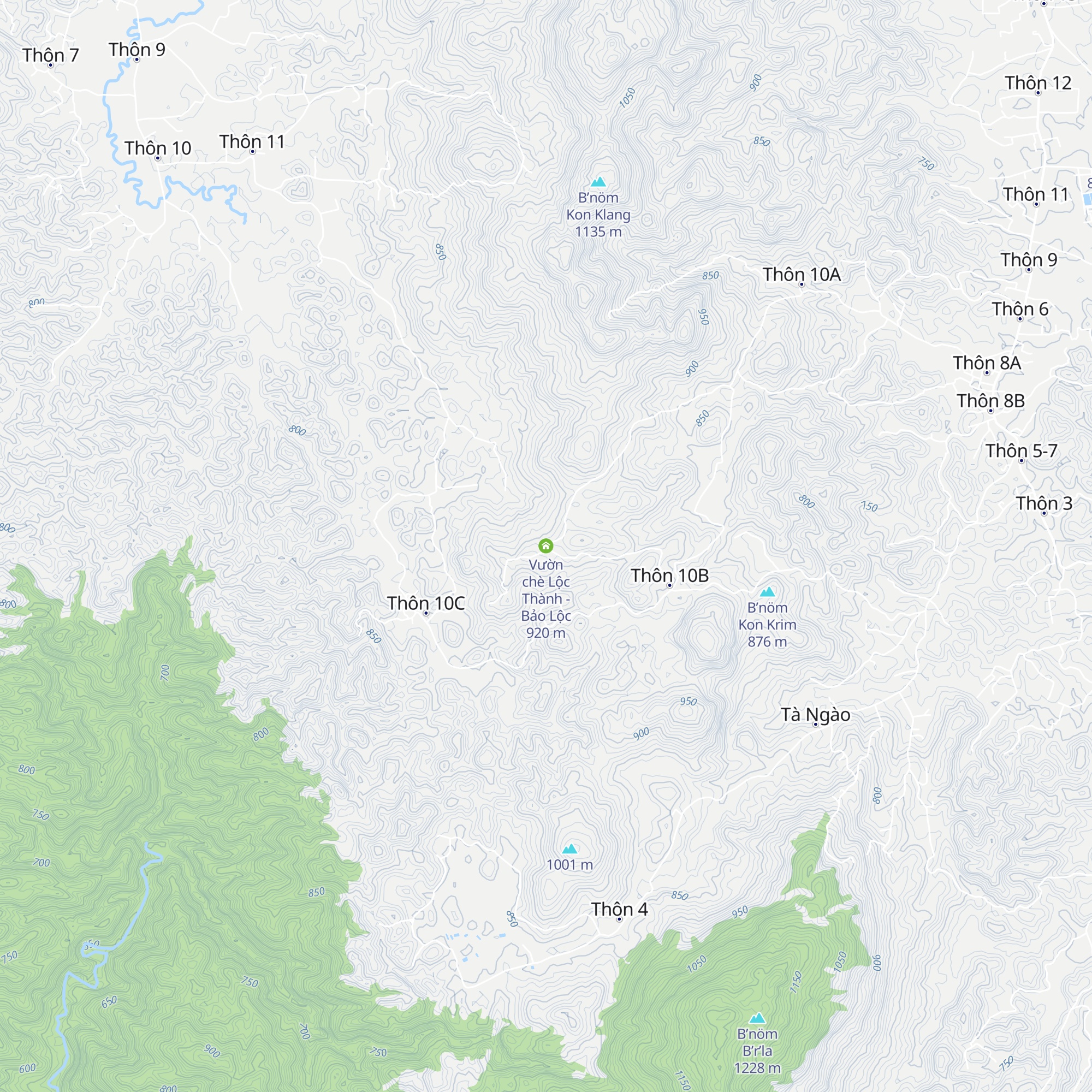 Vườn chè Lộc Thành - Bảo Lộc map