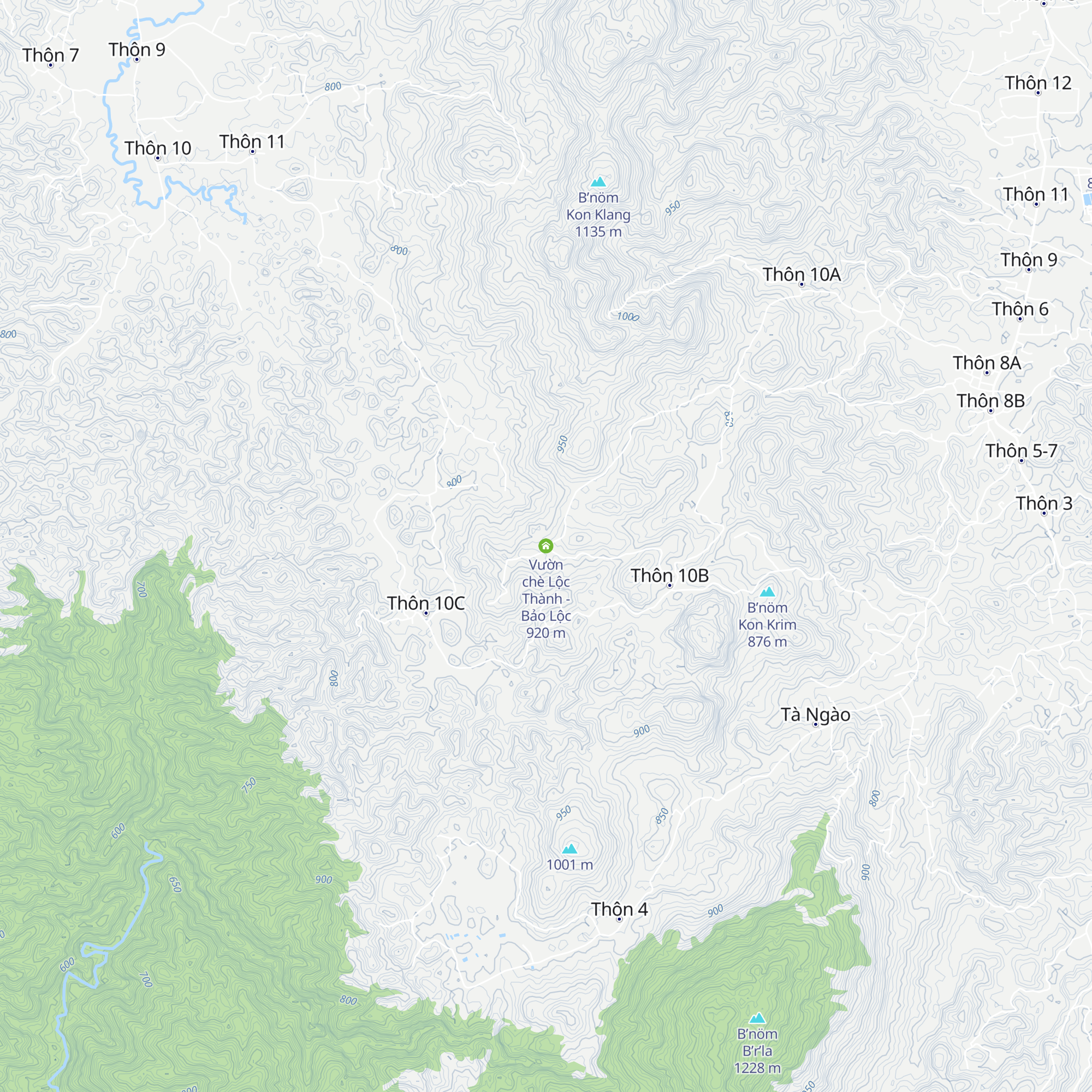 Vườn chè Lộc Thành - Bảo Lộc map