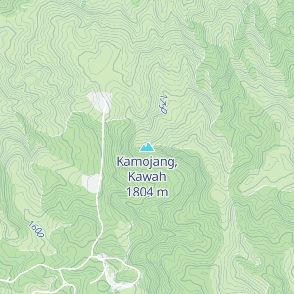 Map of Kamojang, Kawah